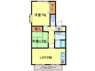 ヂスタ－ハウスの物件間取画像